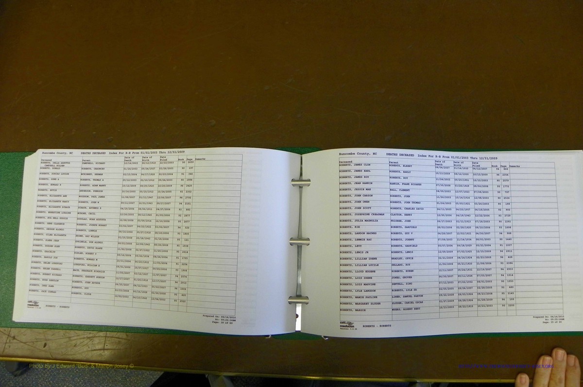 Bun. Co, NC, Deaths 2003 - 2009, L - Z (115).JPG