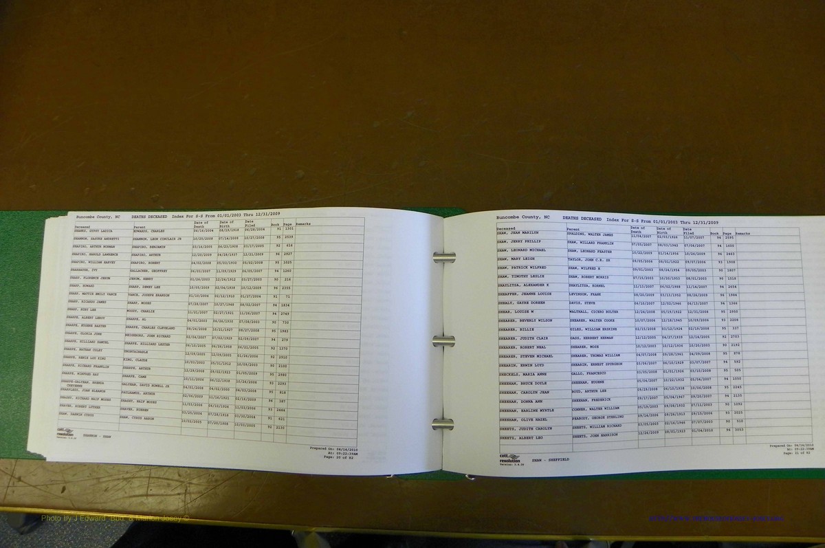 Bun. Co, NC, Deaths 2003 - 2009, L - Z (136).JPG