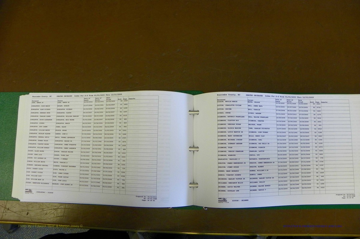 Bun. Co, NC, Deaths 2003 - 2009, L - Z (143).JPG