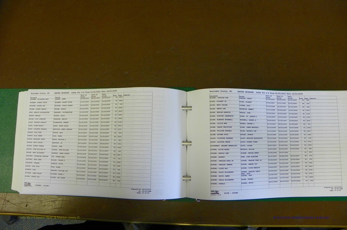 Bun. Co, NC, Deaths 2003 - 2009, L - Z (144).JPG
