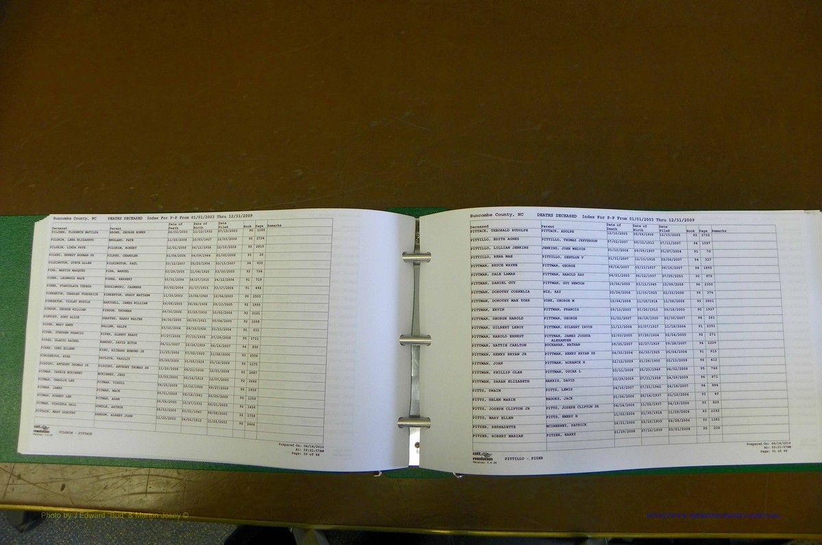 Bun. Co, NC, Deaths 2003 - 2009, L - Z (86).JPG