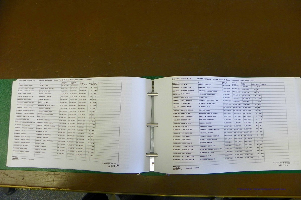 Bun. Co, NC, Deaths 2003 - 2009, L - Z (87).JPG