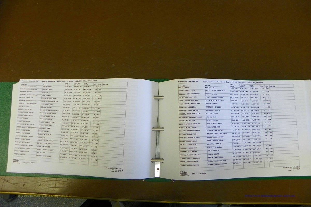 Bun. Co, NC, Deaths 2003 - 2009, L - Z (94).JPG