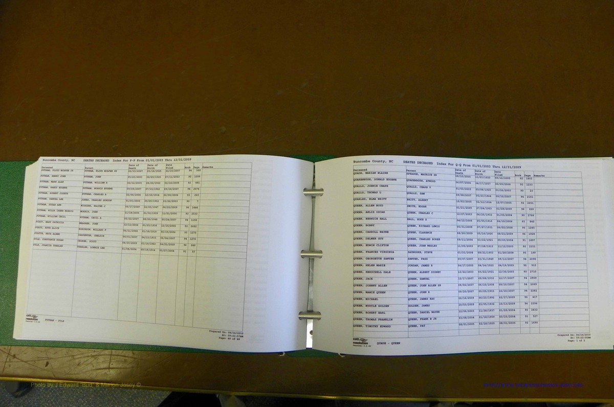 Bun. Co, NC, Deaths 2003 - 2009, L - Z (95).JPG