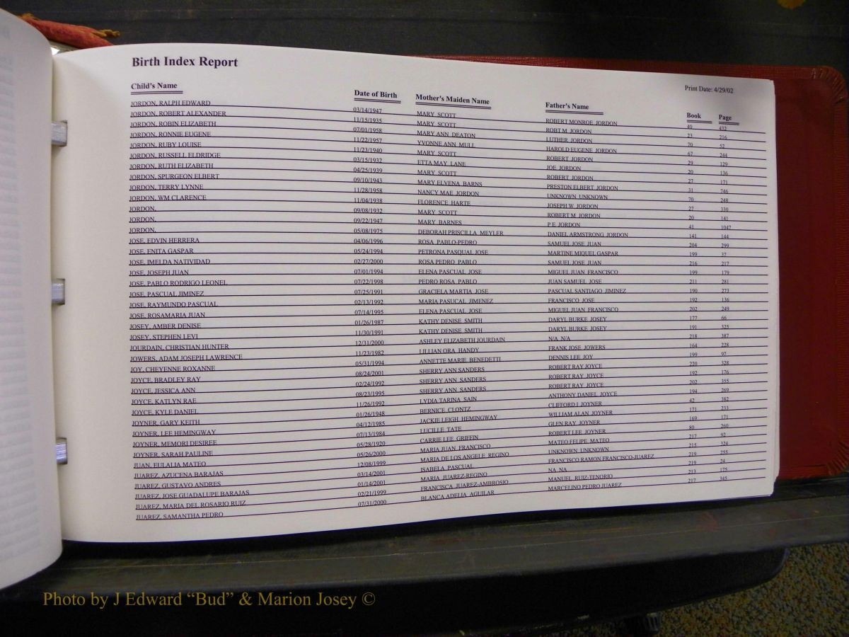 Burke Births, 1913-2001, A-L 1329.JPG