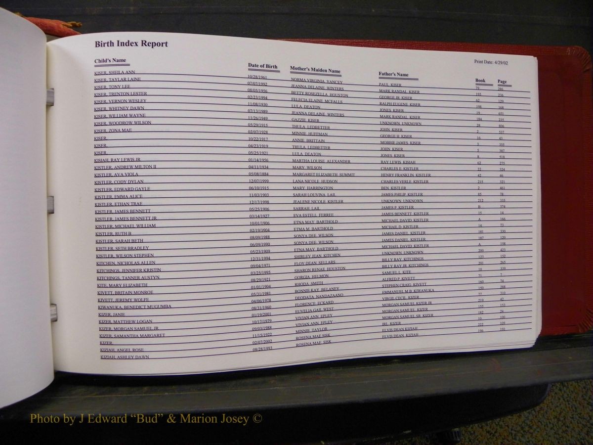 Burke Births, 1913-2001, A-L 1377.JPG