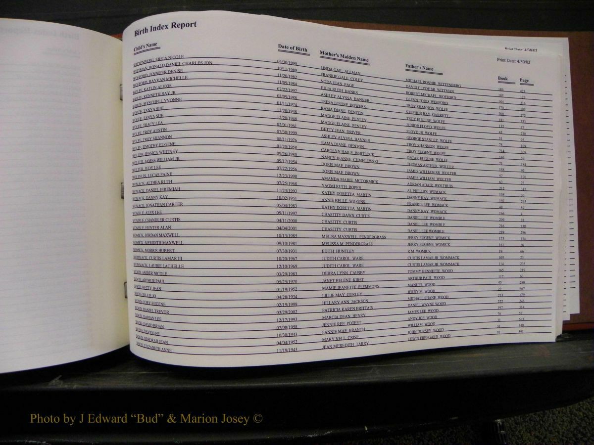 Burke Births, 1913-2001, M-Z 1022.JPG