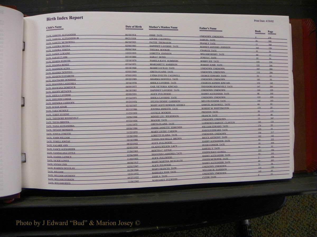 Burke Births, 1913-2001, M-Z 774.JPG