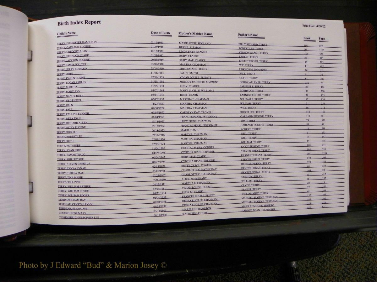 Burke Births, 1913-2001, M-Z 790.JPG