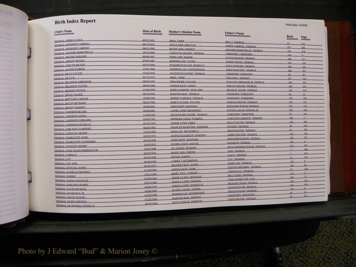 Burke Births, 1913-2001, M-Z 792.JPG
