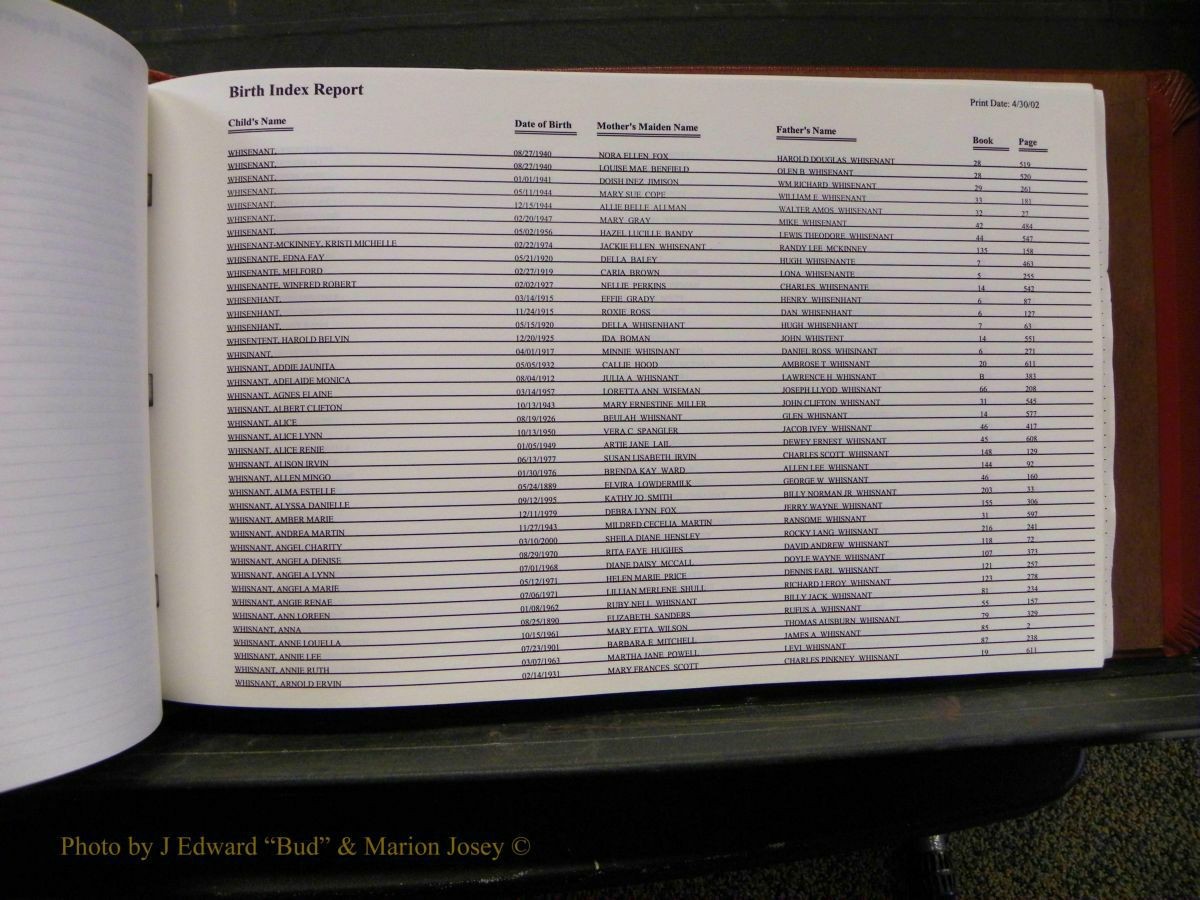 Burke Births, 1913-2001, M-Z 930.JPG