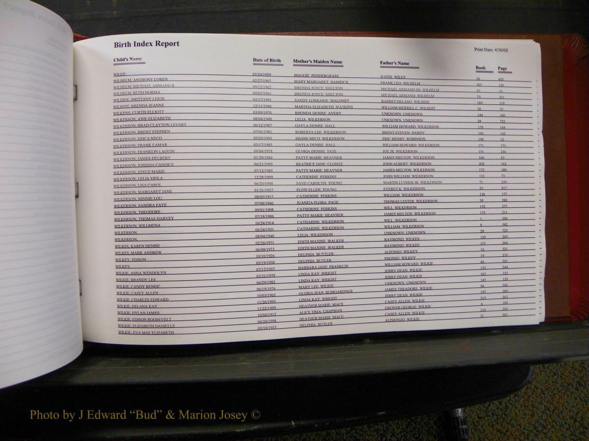 Burke Births, 1913-2001, M-Z 958.JPG
