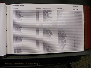 Burke Births, 1913-2001, M-Z 769.JPG