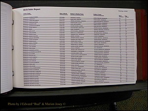 Burke Births, 1913-2001, M-Z 801.JPG