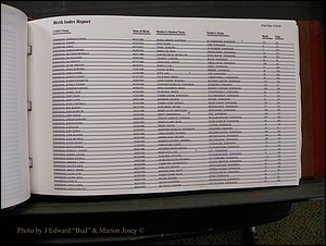 Burke Births, 1913-2001, M-Z 816.JPG