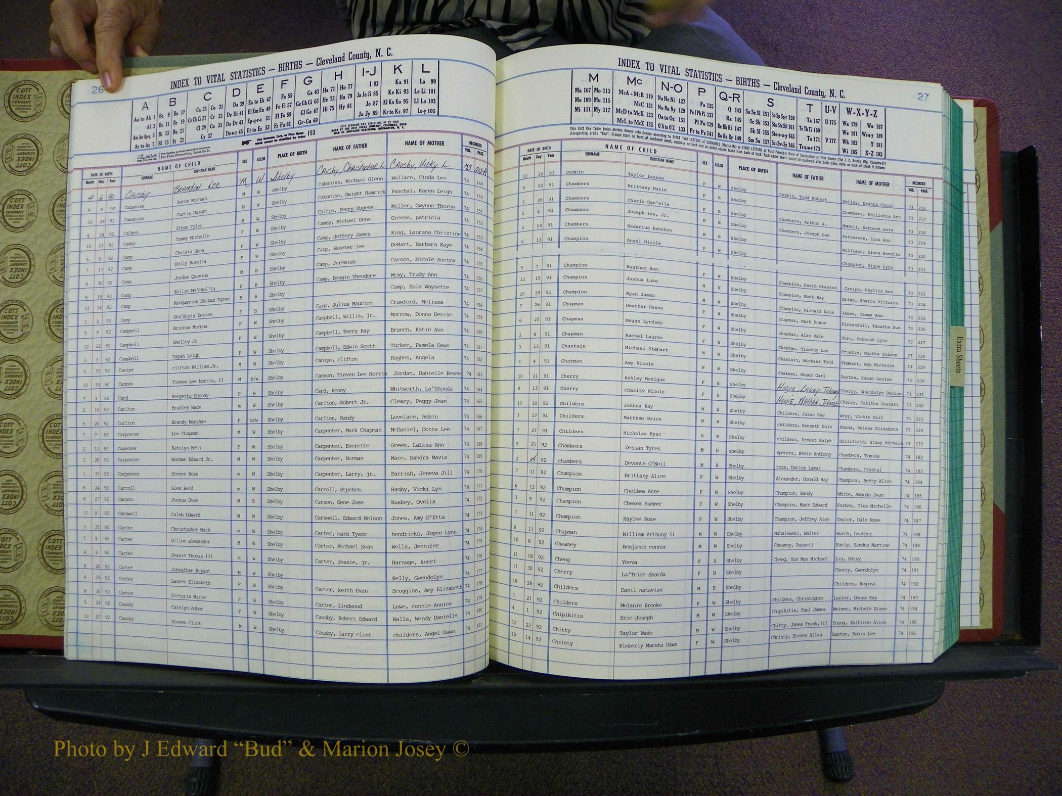 Cleveland Births, 1991-1992, + Delayed Book 2 015.JPG