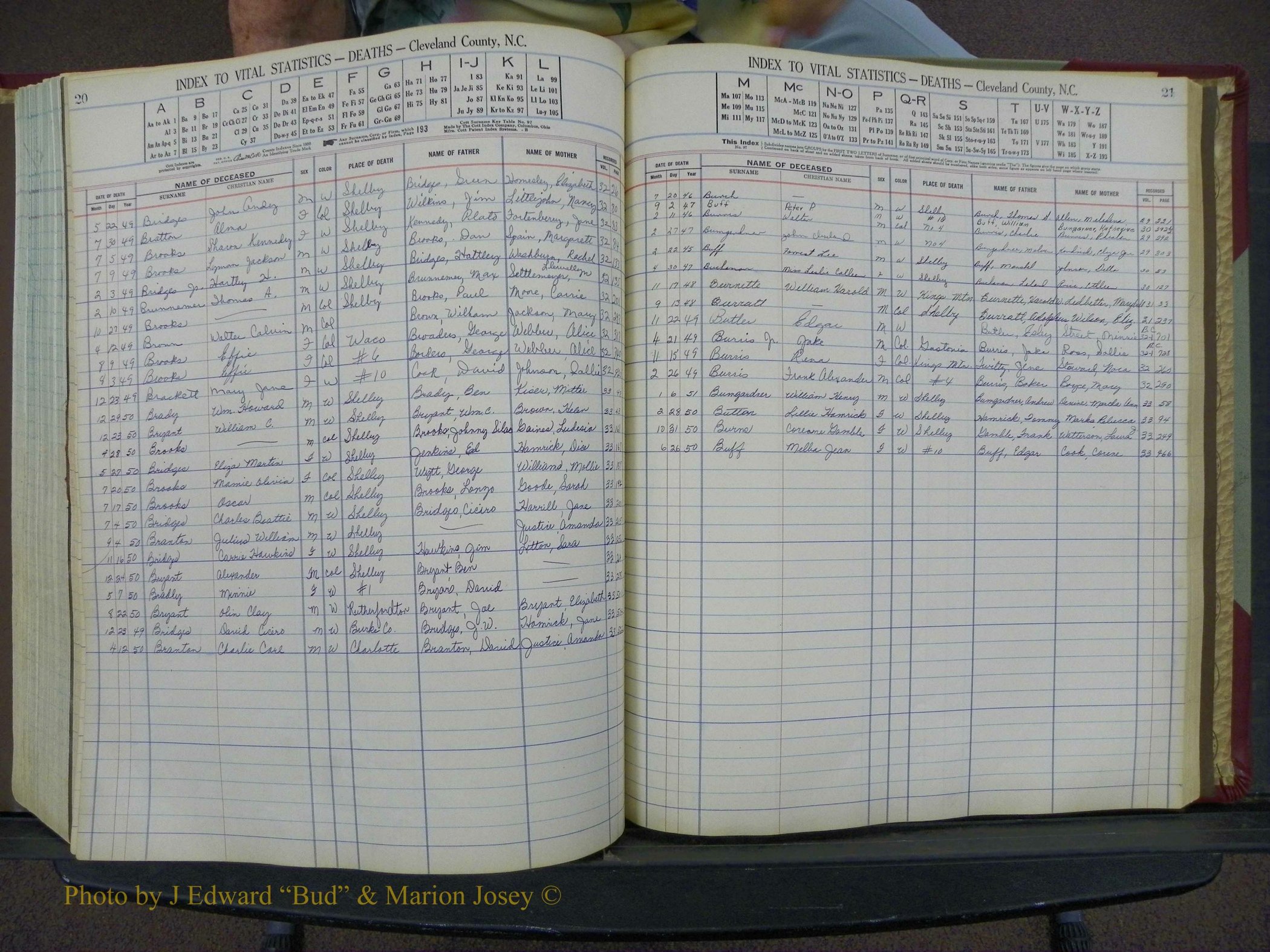 Cleveland Co, NC Deaths, A-Z, 1946-1950 (12).JPG