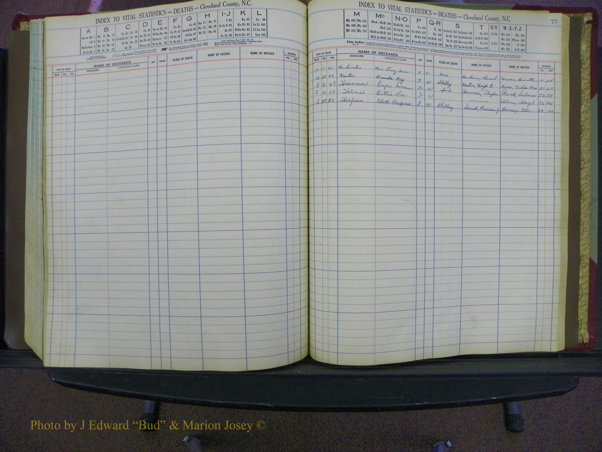 Cleveland Co, NC Deaths, A-Z, 1946-1950 (38).JPG