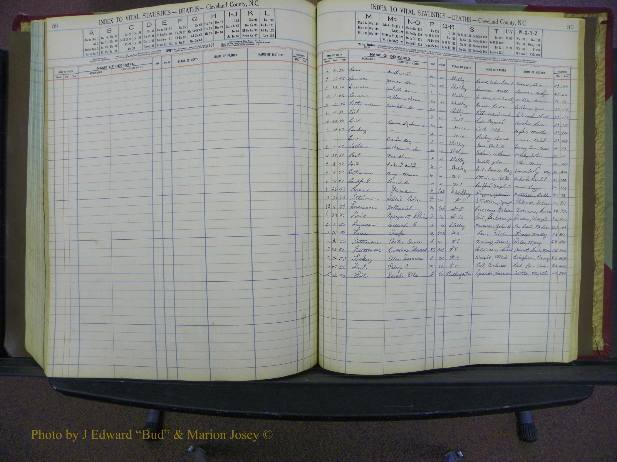 Cleveland Co, NC Deaths, A-Z, 1946-1950 (49).JPG