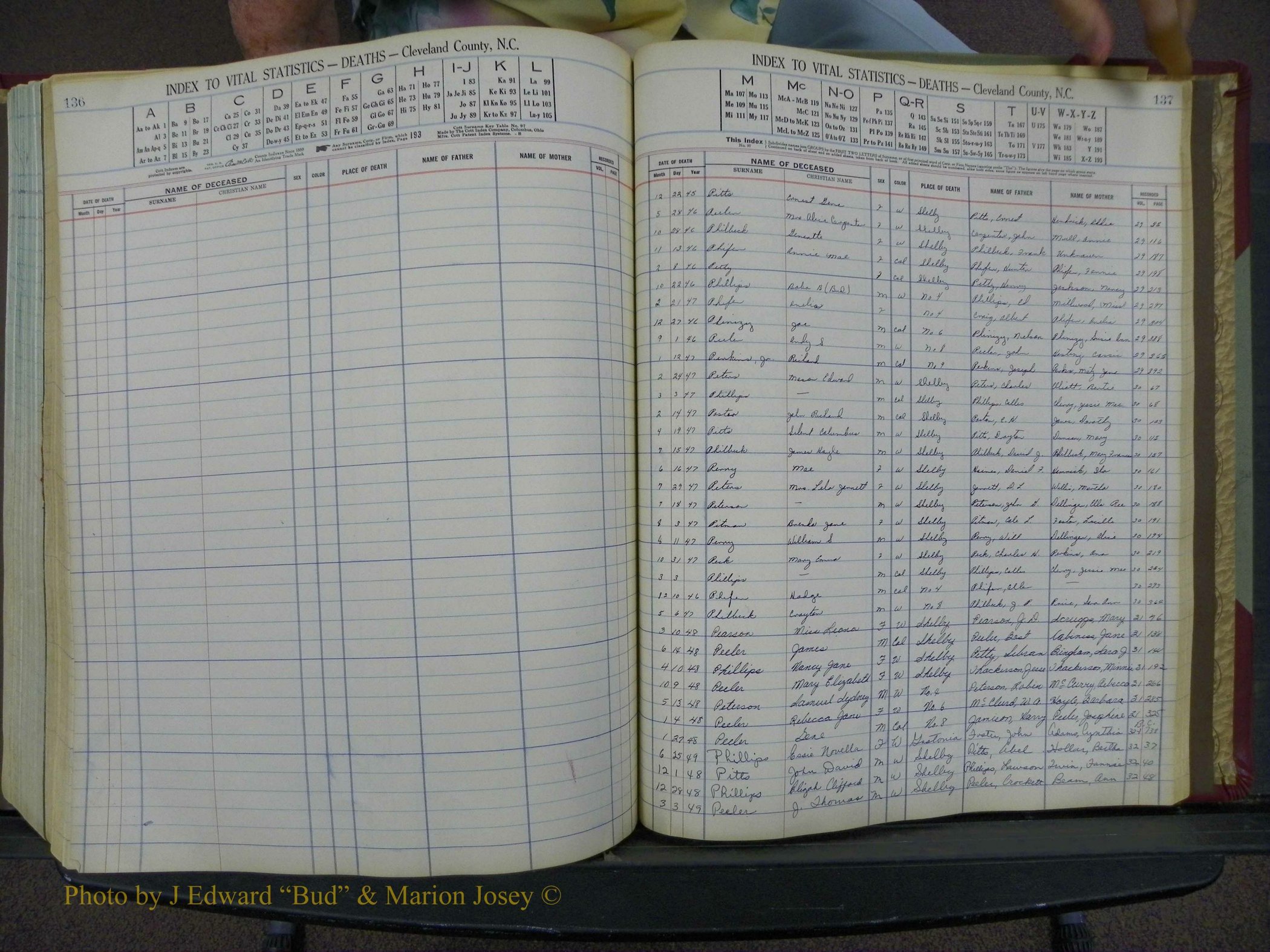 Cleveland Co, NC Deaths, A-Z, 1946-1950 (67).JPG