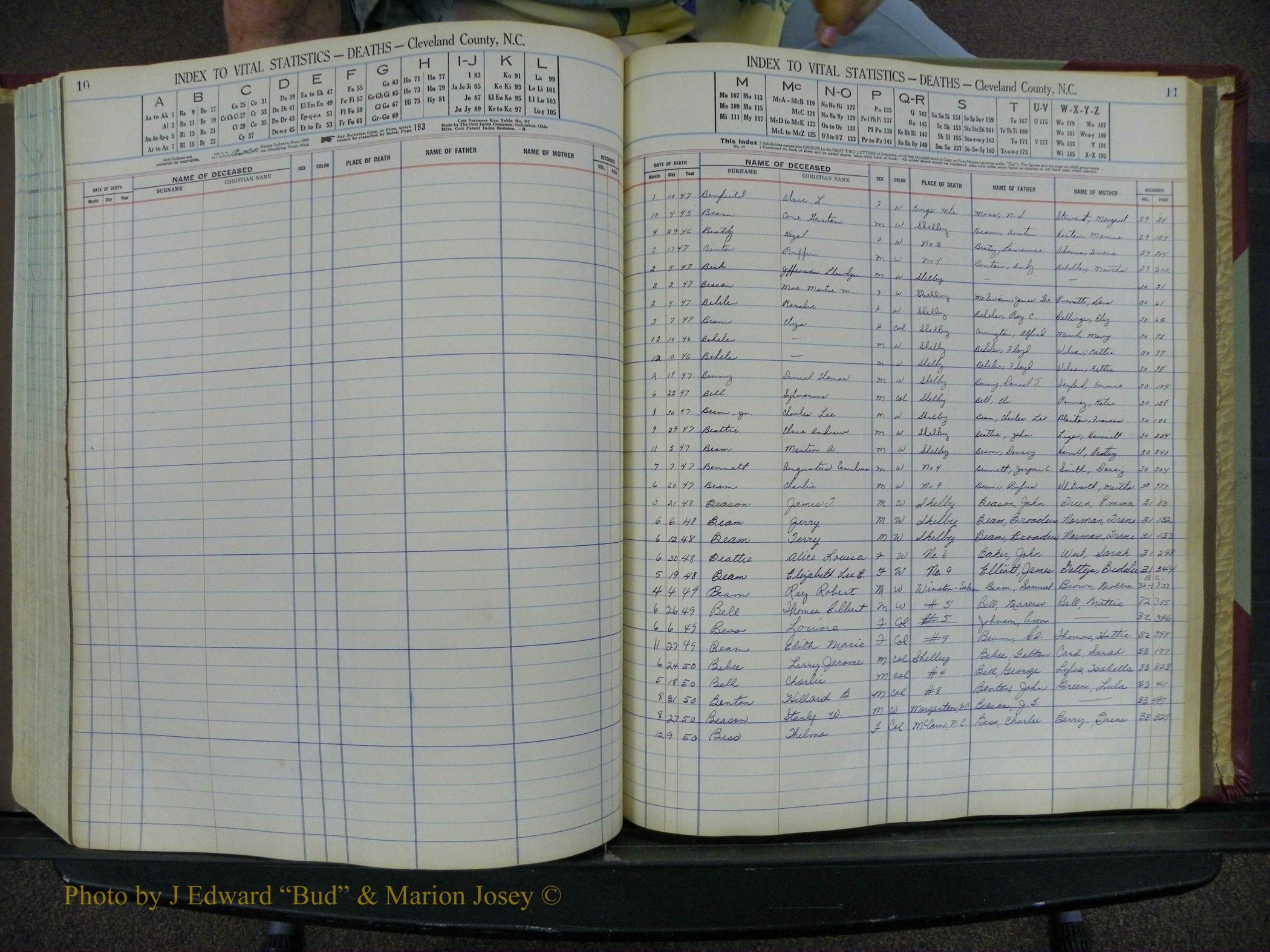 Cleveland Co, NC Deaths, A-Z, 1946-1950 (7).JPG