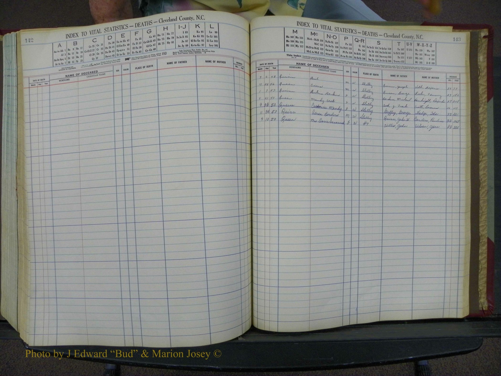 Cleveland Co, NC Deaths, A-Z, 1946-1950 (70).JPG