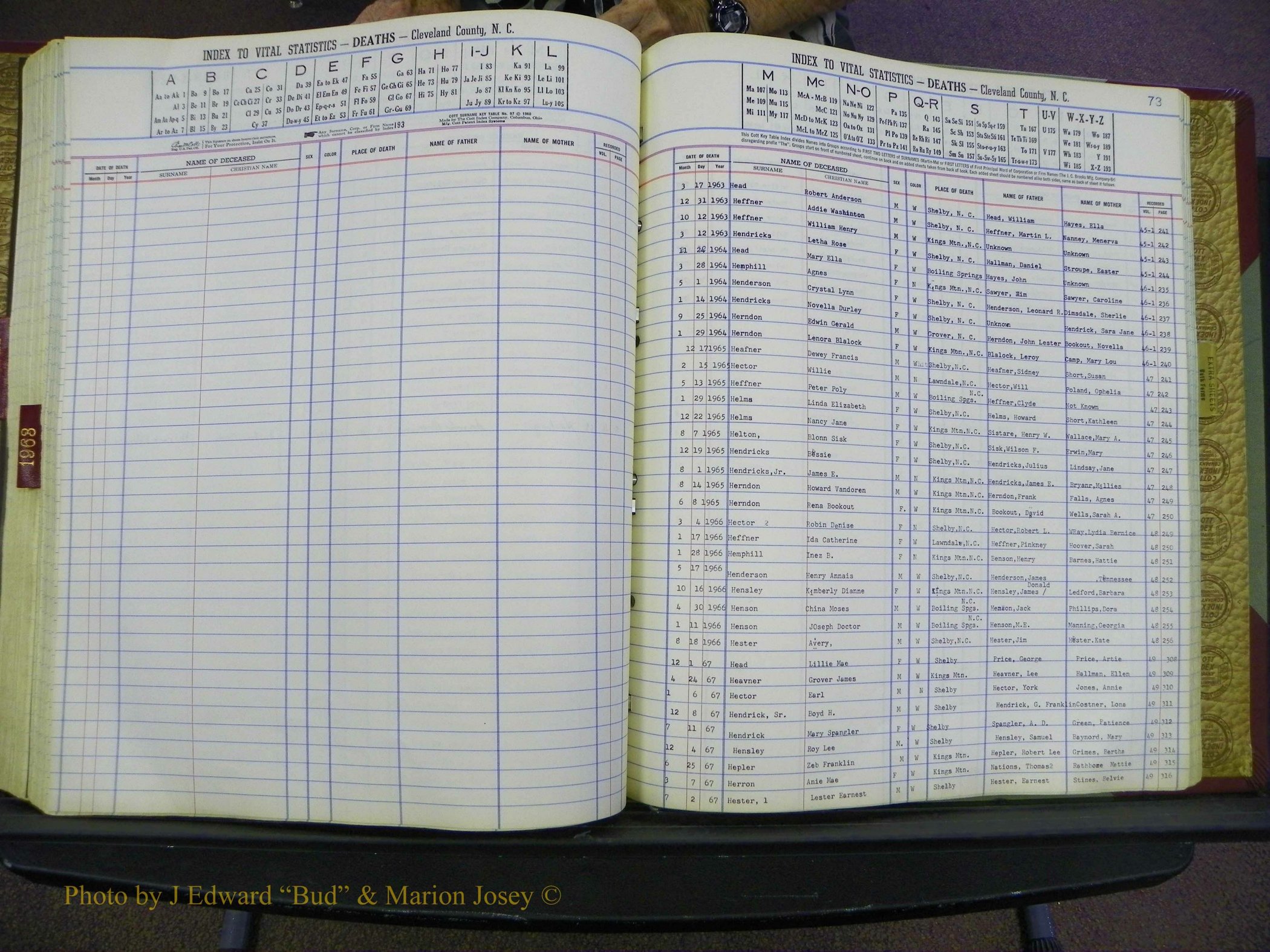 Cleveland Co, NC Deaths, A-Z, 1957-1968 (148).JPG
