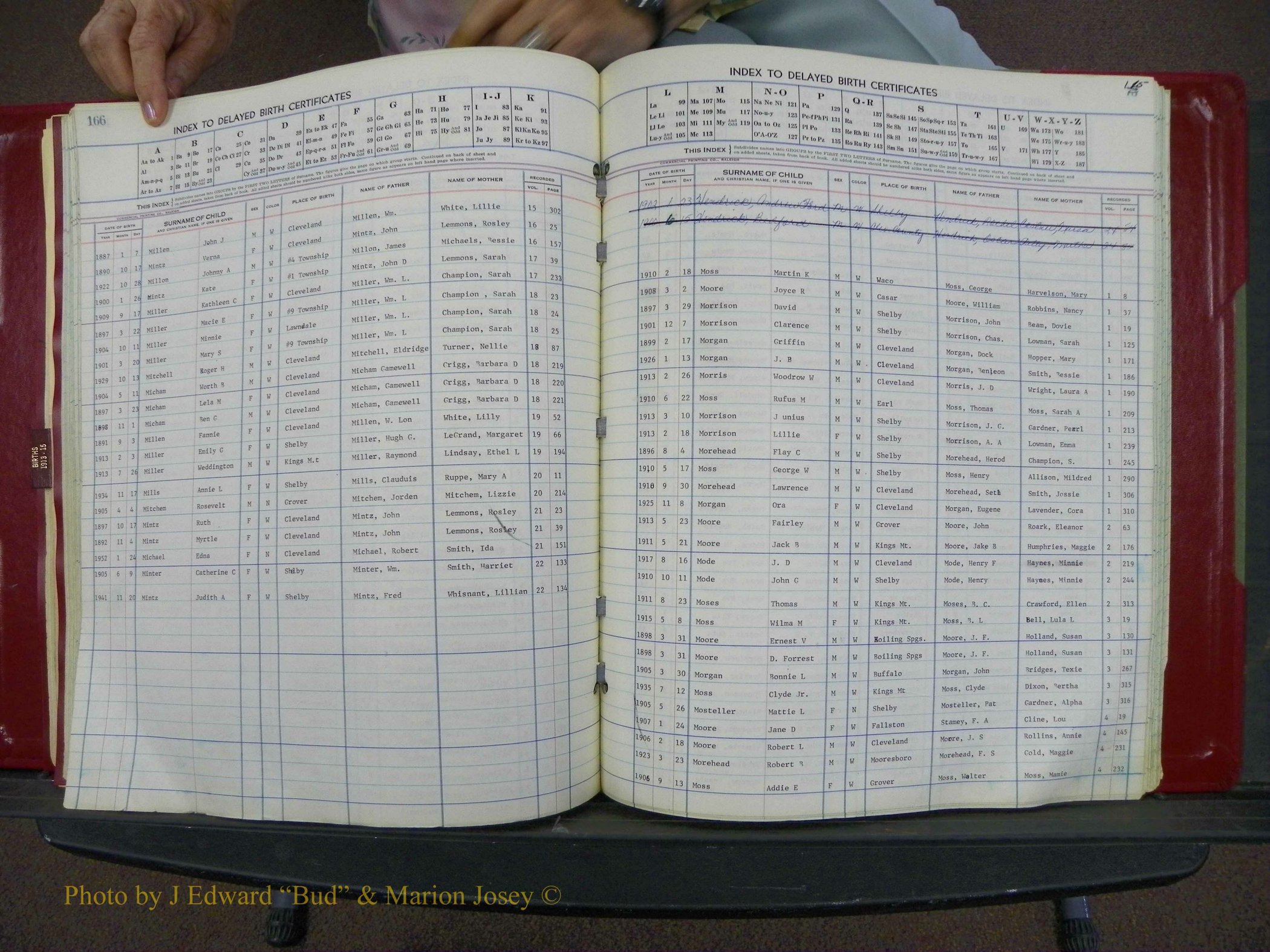 Cleveland Co, NC Delayed Births Thru 1960 (141).JPG