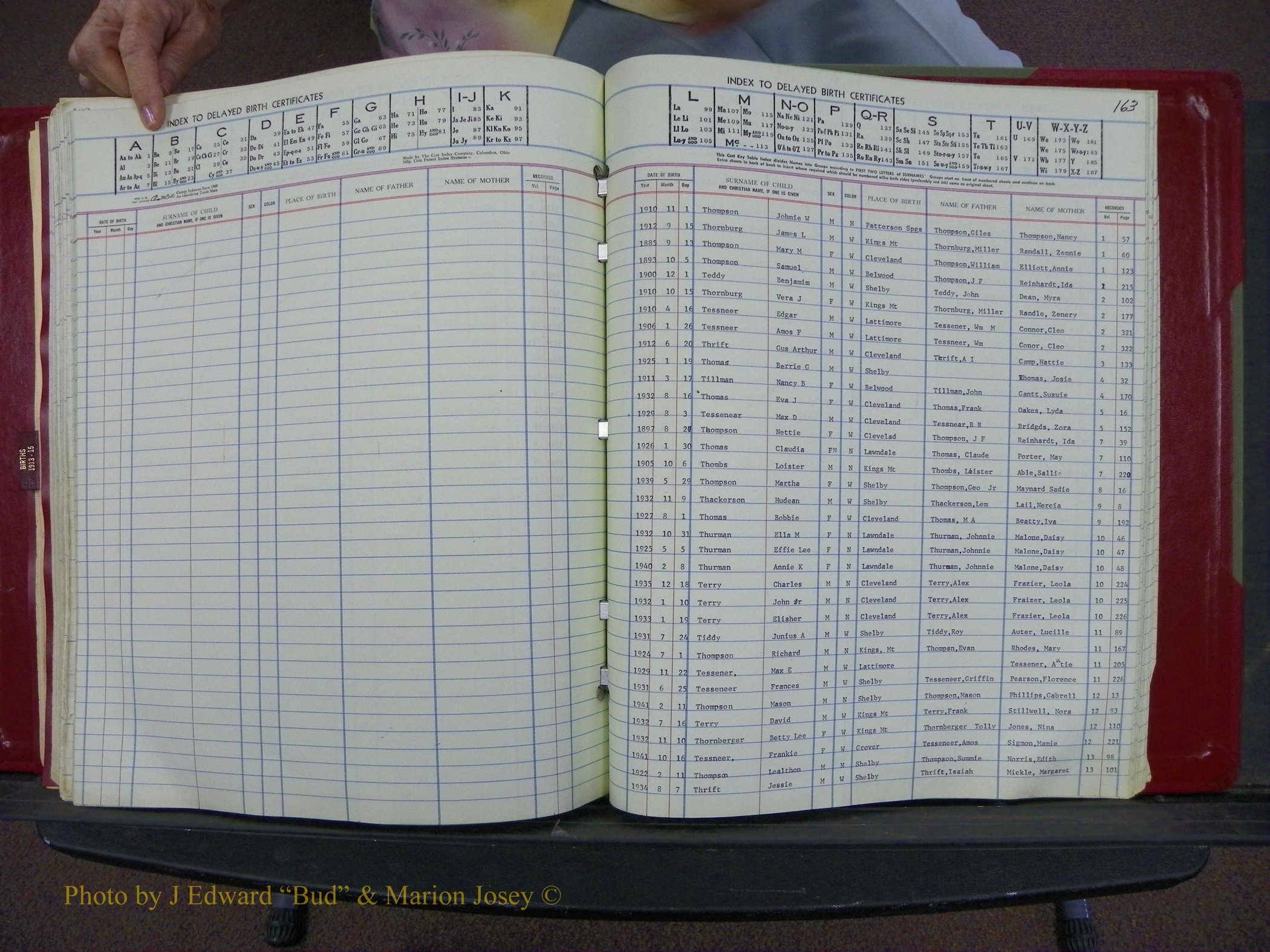 Cleveland Co, NC Delayed Births Thru 1960 (176).JPG