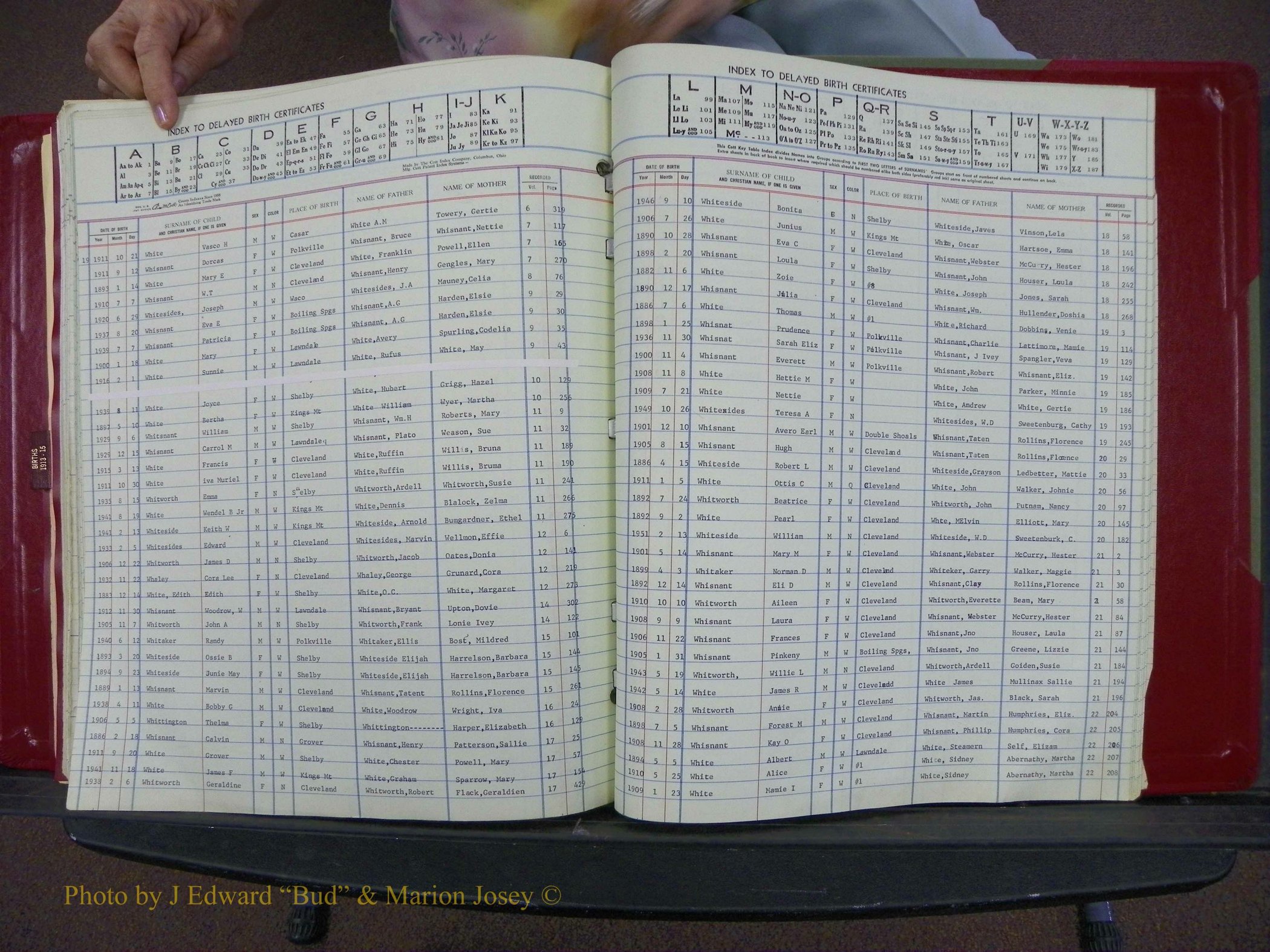 Cleveland Co, NC Delayed Births Thru 1960 (189).JPG