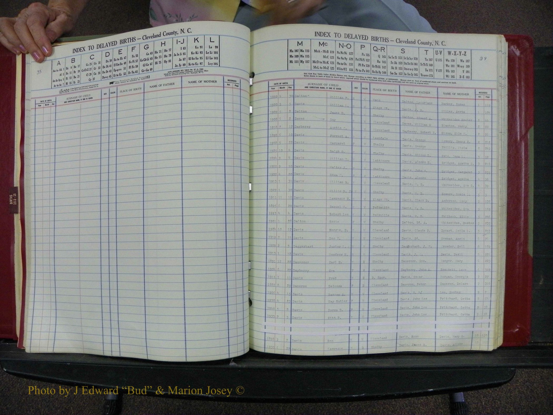 Cleveland Co, NC Delayed Births Thru 1960 (78).JPG