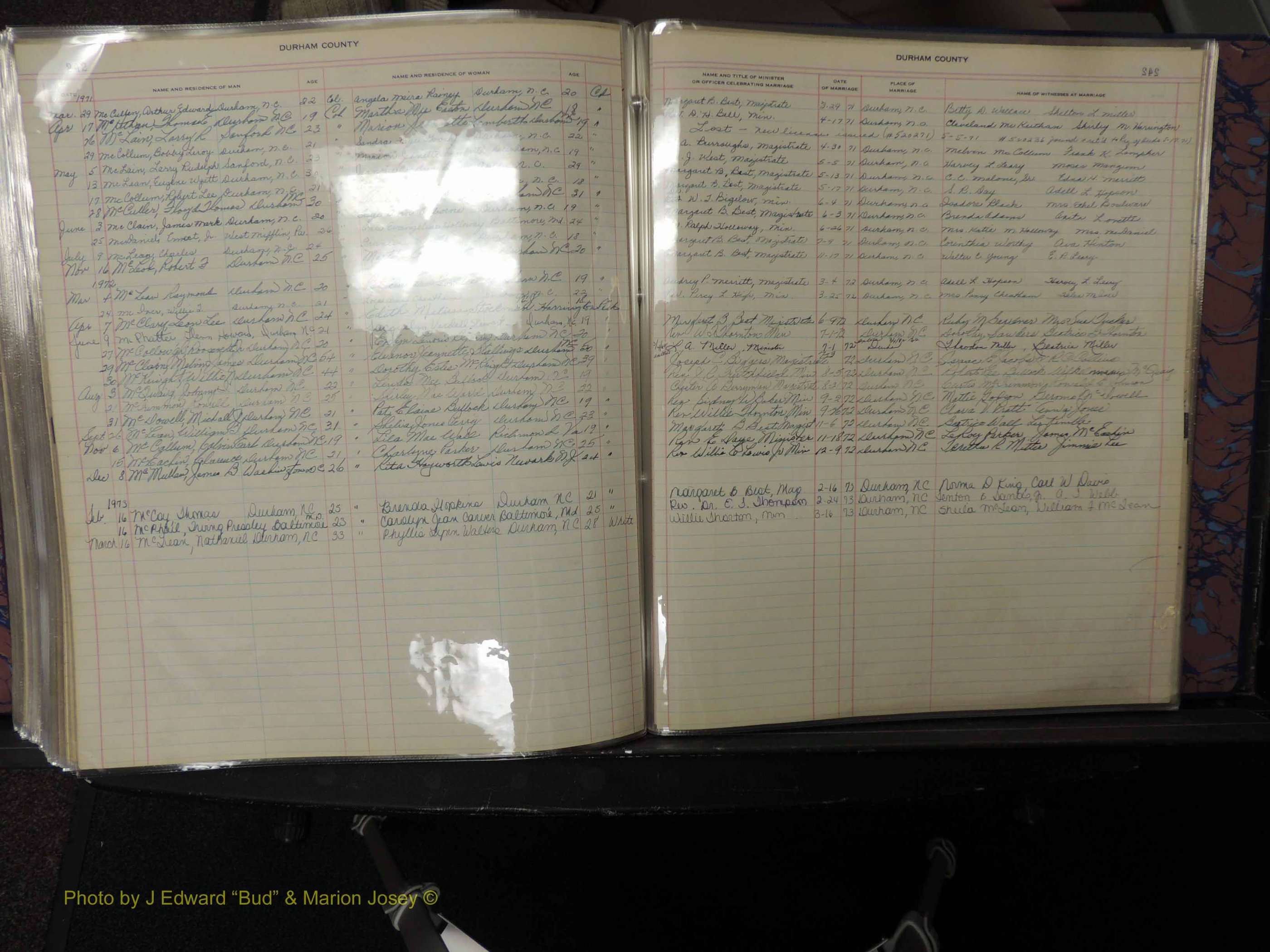 Durham Co, NC, Marriages, Male Index, 1965-1973 (318).JPG