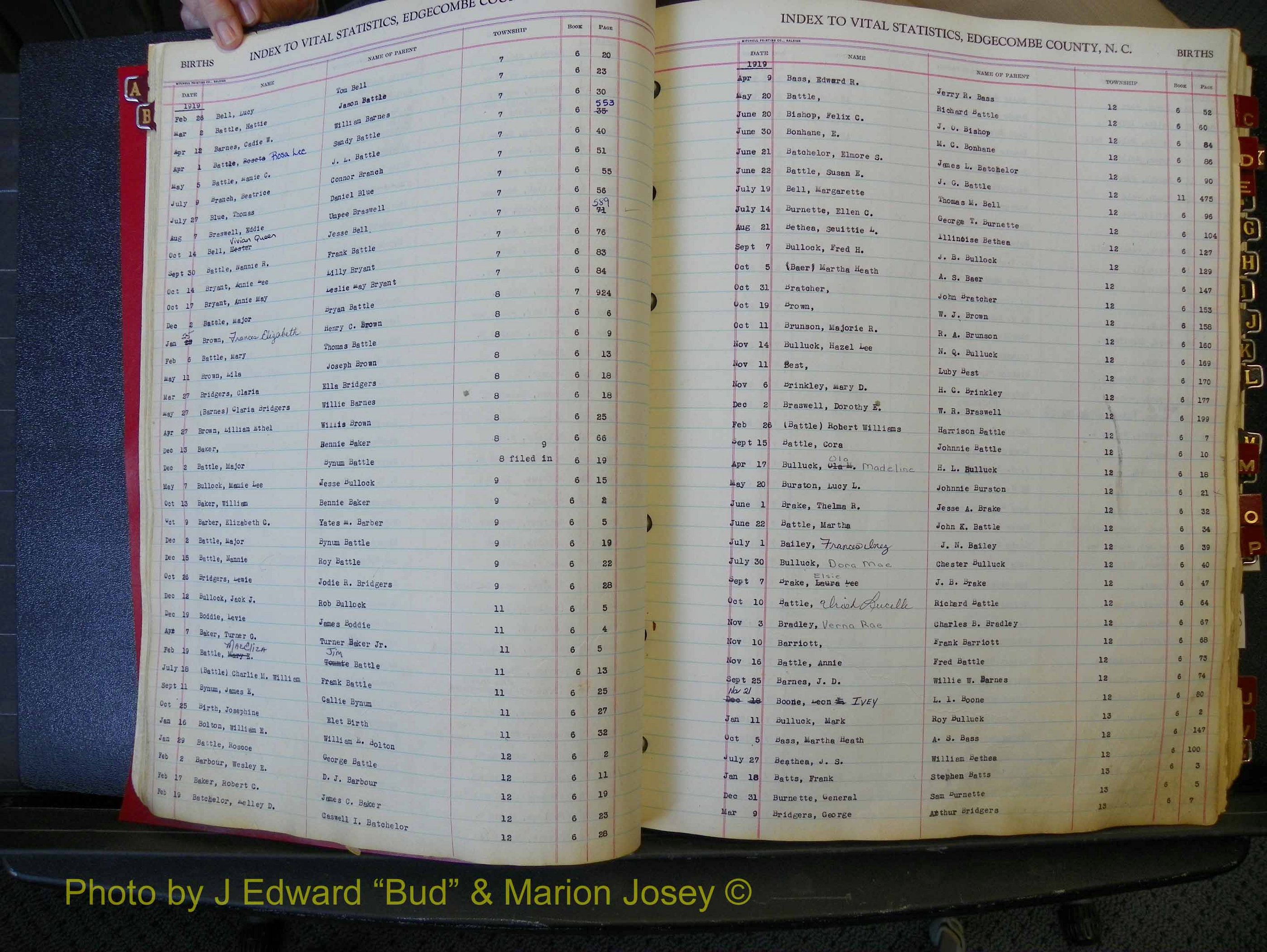 Edgecombe Births, A-Z, 1914-1933 (122).JPG