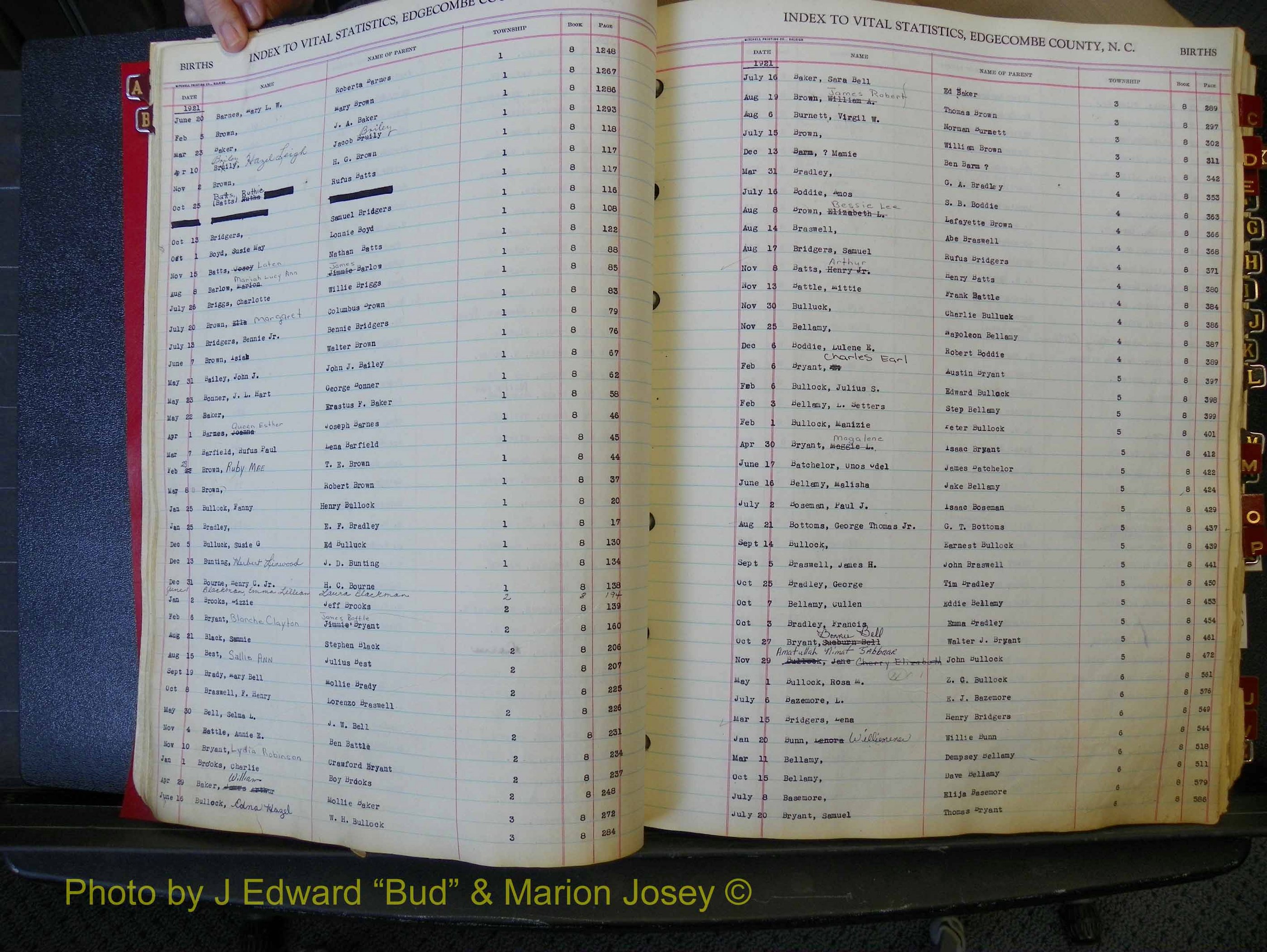 Edgecombe Births, A-Z, 1914-1933 (126).JPG