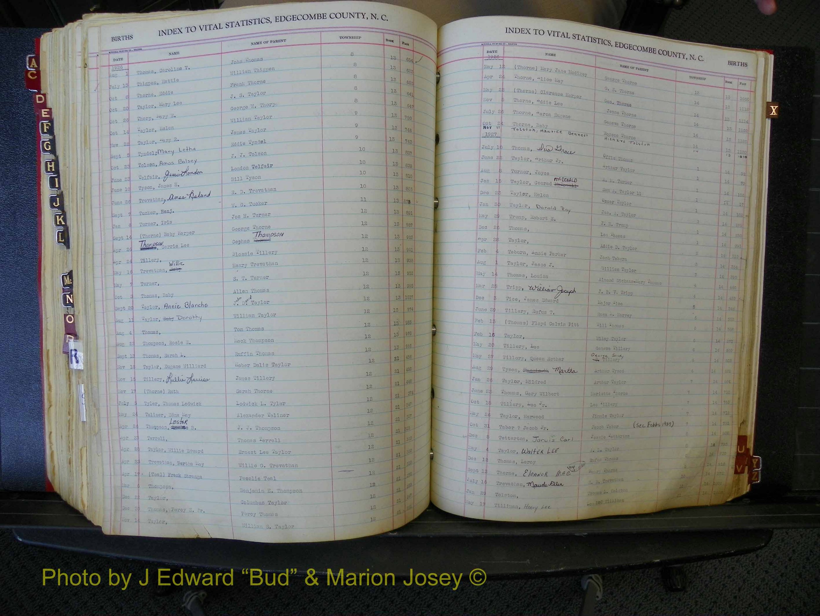 Edgecombe Births, A-Z, 1914-1933 (422).JPG