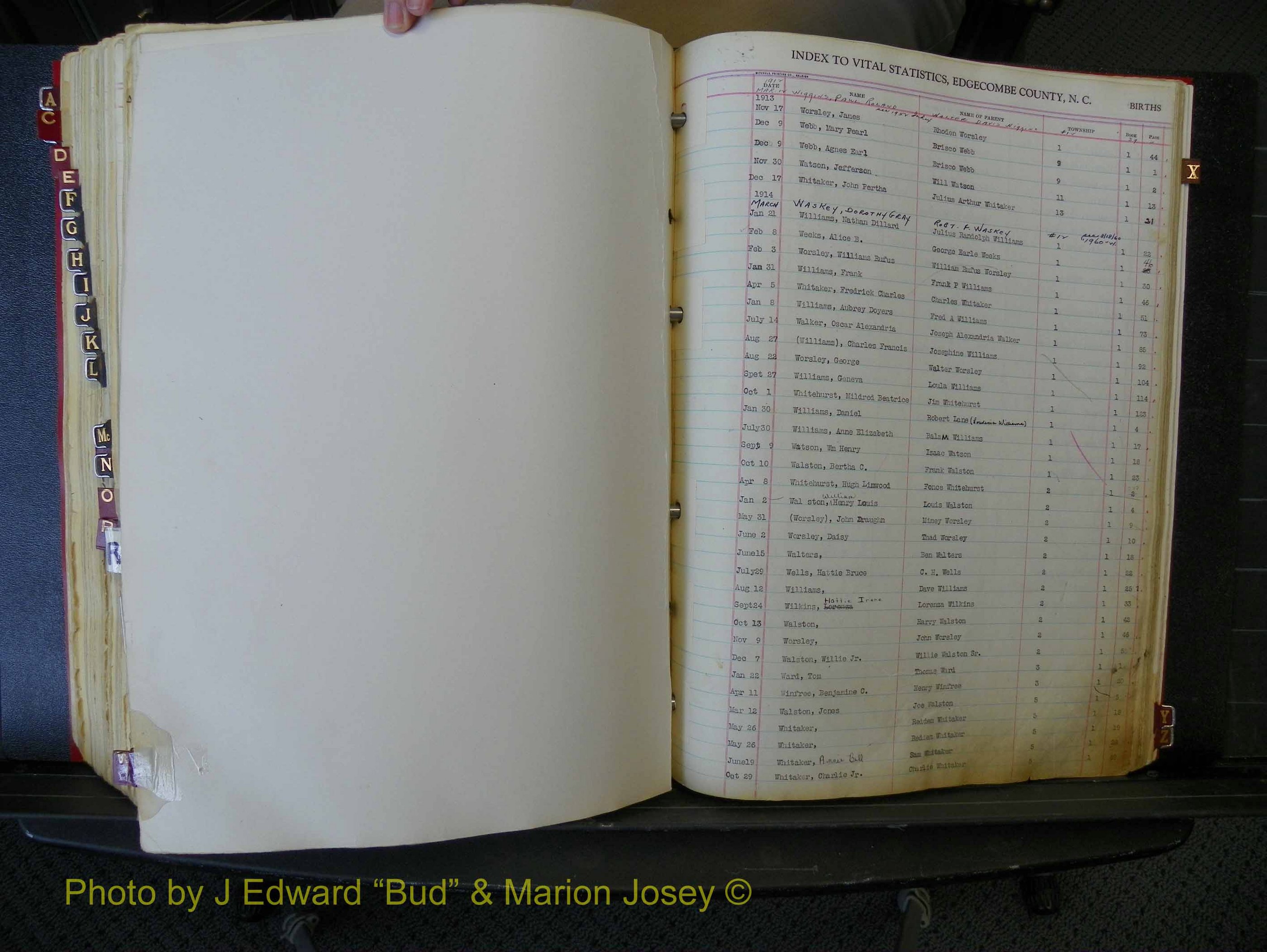 Edgecombe Births, A-Z, 1914-1933 (431).JPG