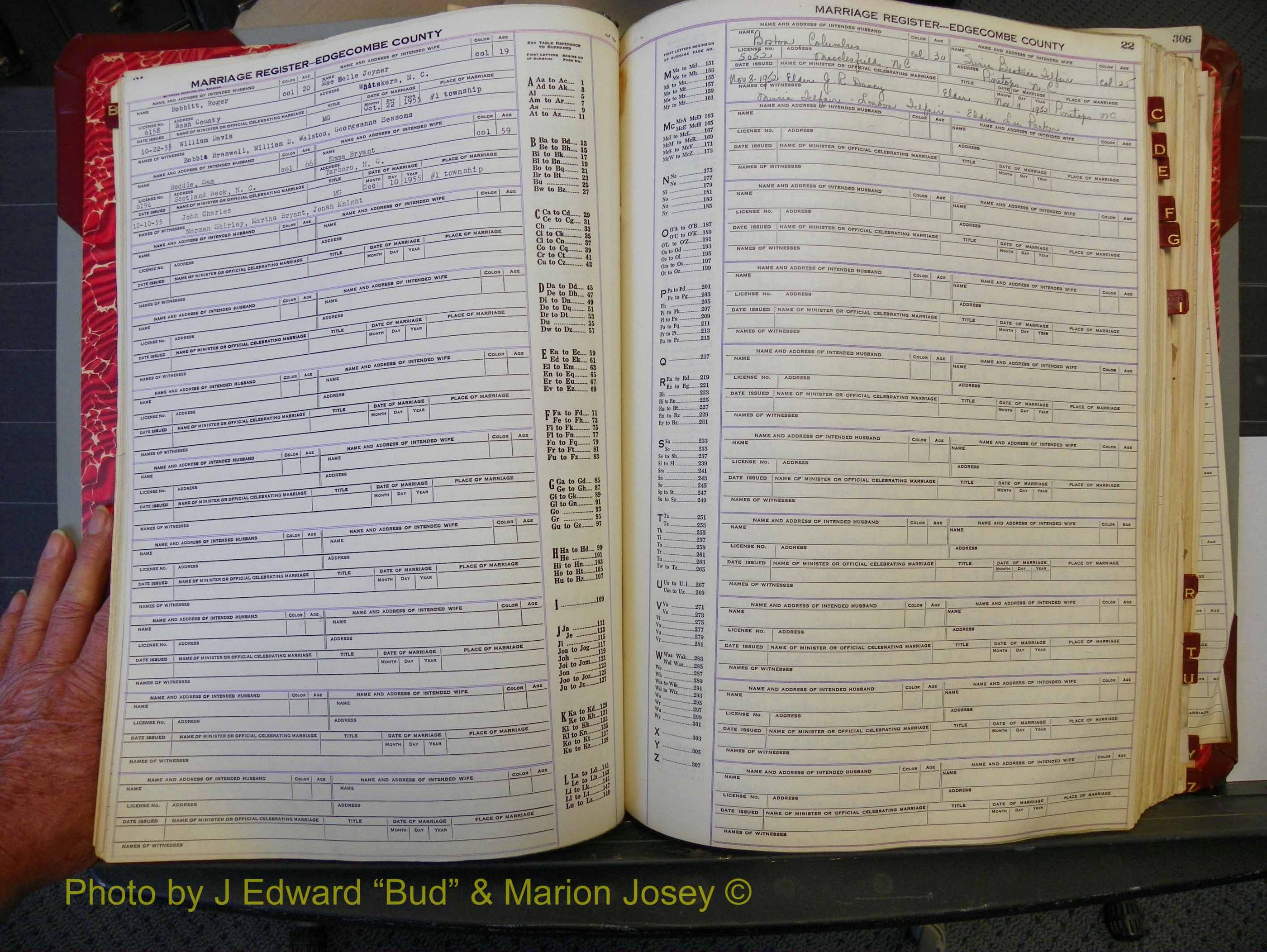 Edgecombe Marriages, A-Z, 1950-1955 (117).JPG