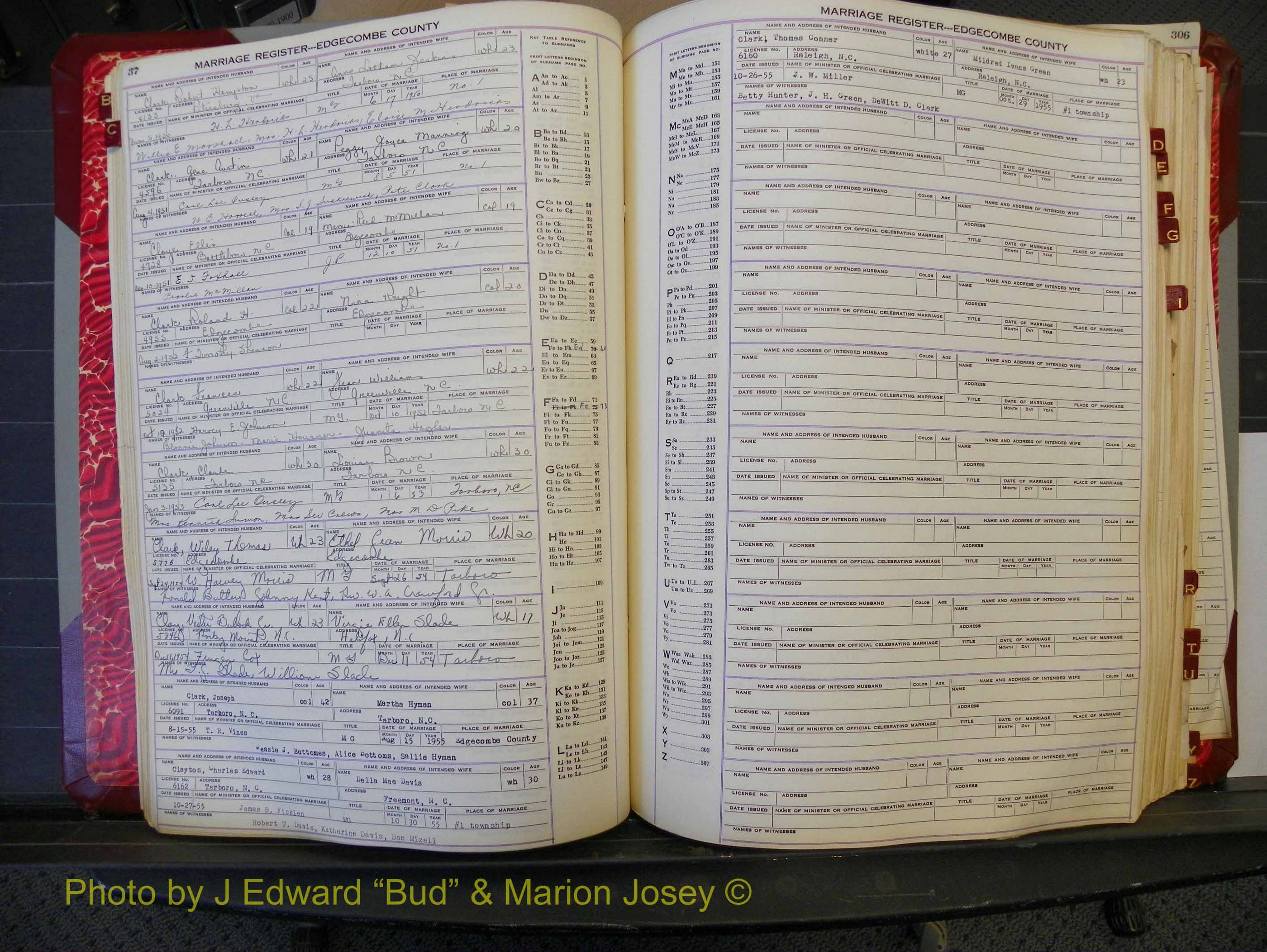 Edgecombe Marriages, A-Z, 1950-1955 (133).JPG