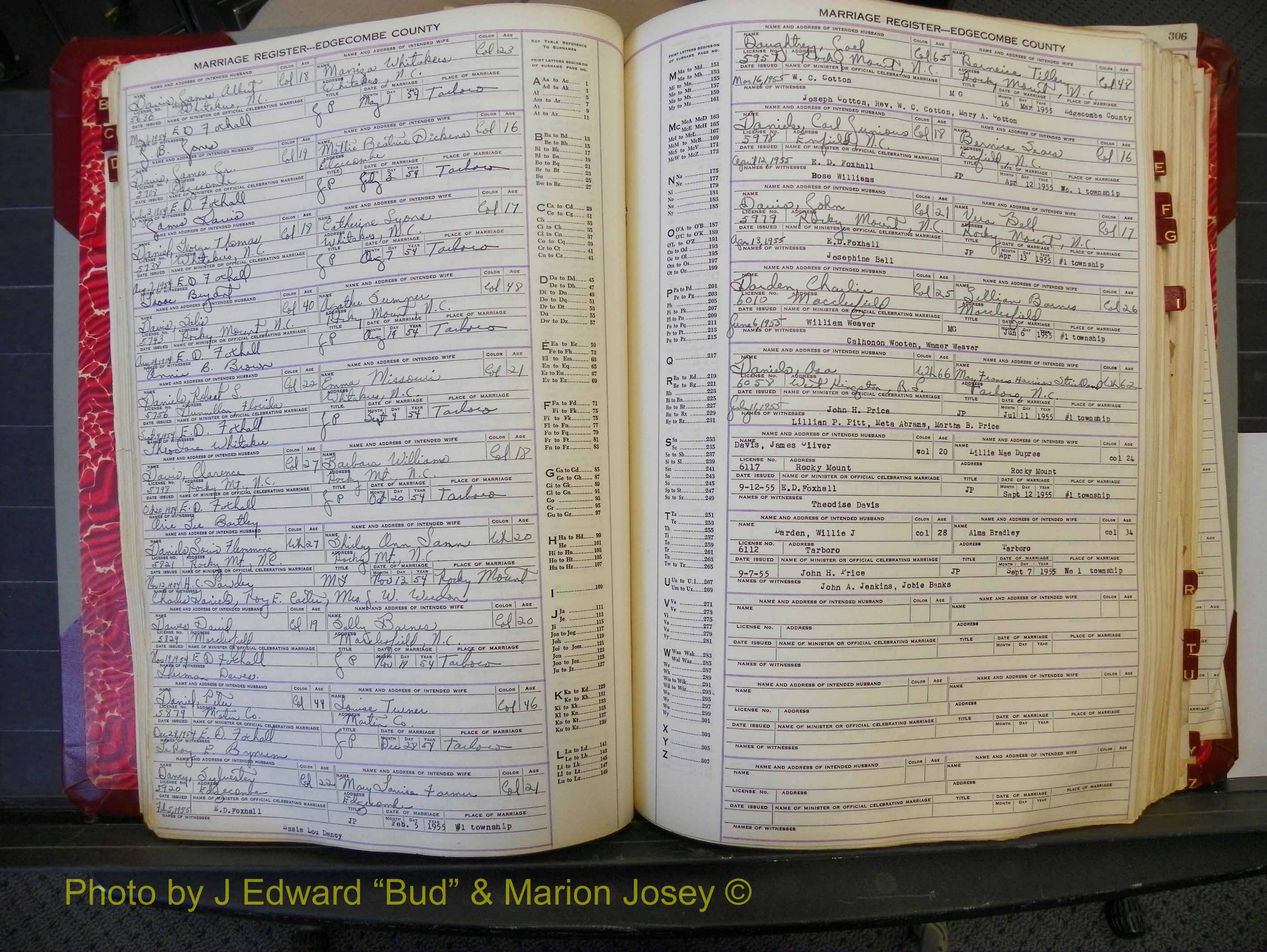Edgecombe Marriages, A-Z, 1950-1955 (141).JPG