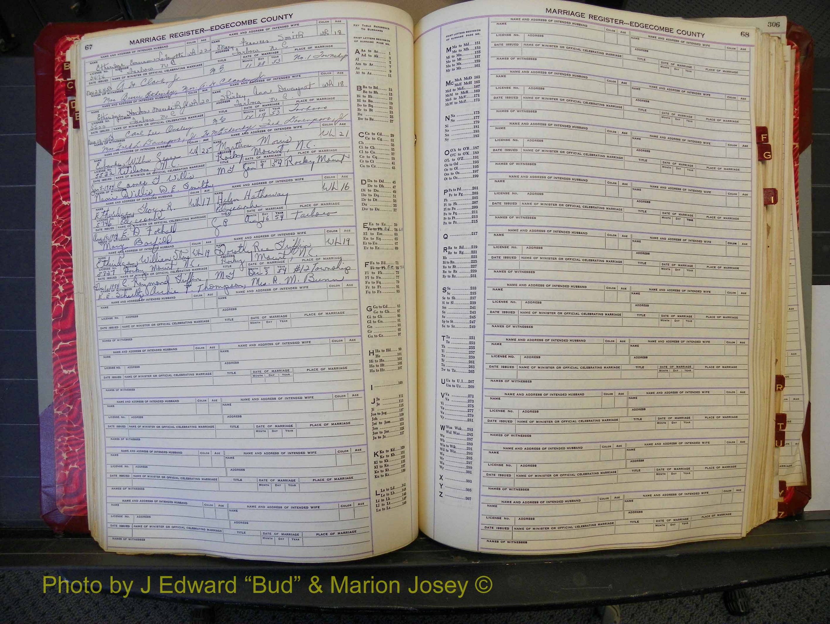 Edgecombe Marriages, A-Z, 1950-1955 (153).JPG