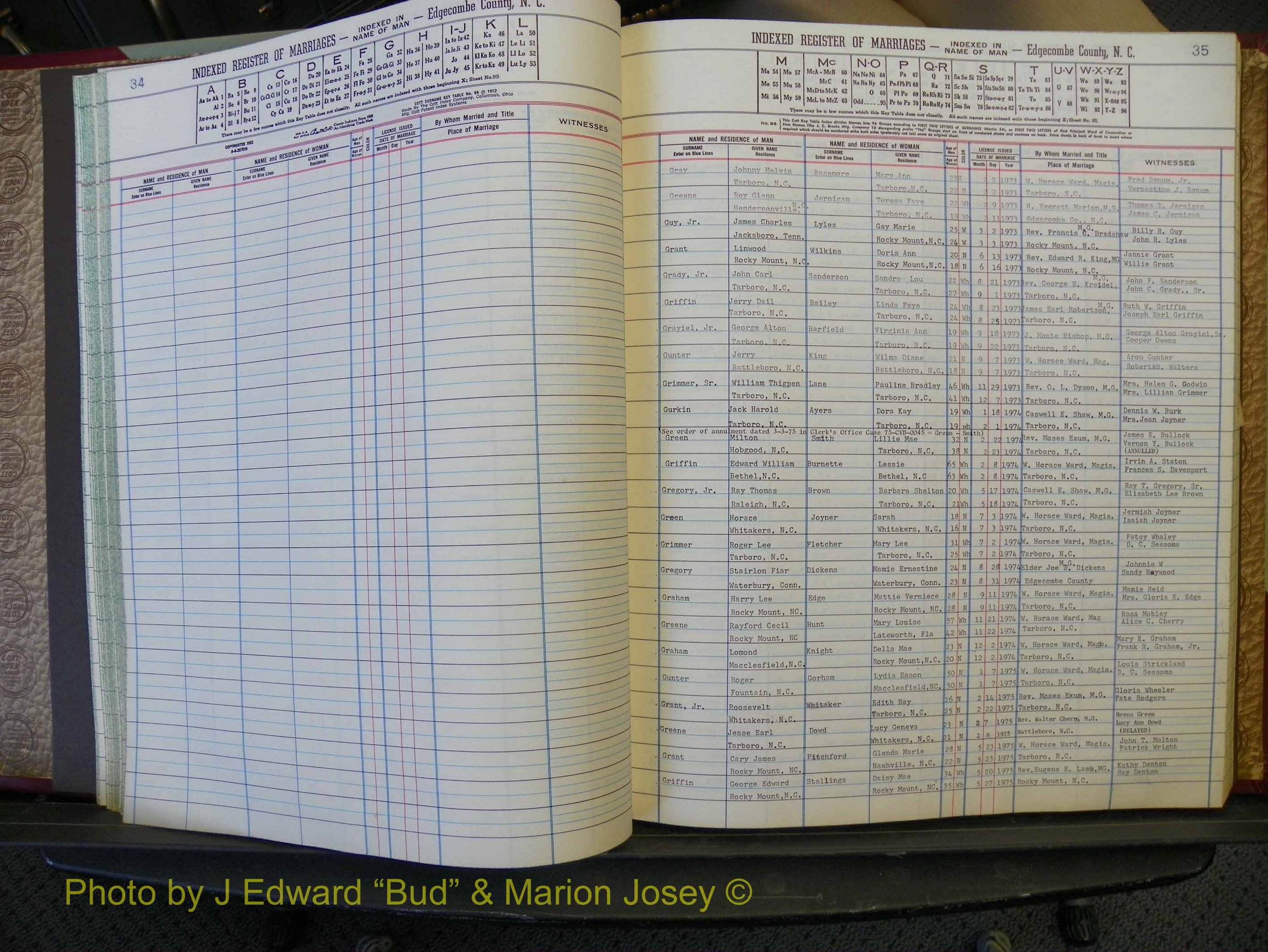 Edgecombe Marriages, A-Z, 1973-1979 (142).JPG