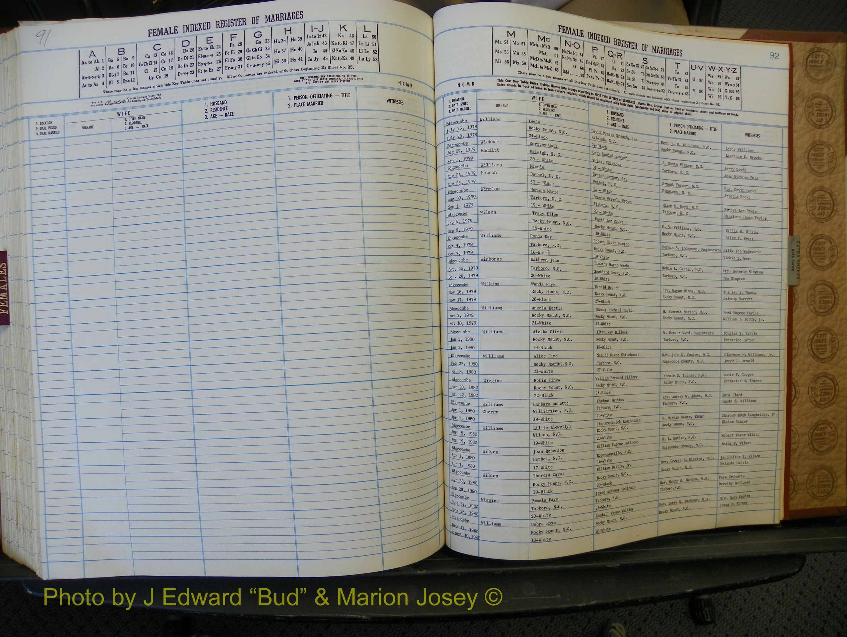 Edgecombe Marriages, A-Z, 1979-1986 (379).JPG