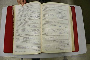 Emanuel Co, Ga, Marriages Book I, 1940 - 1949, White, P 060-061.JPG