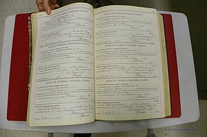 Emanuel Co, Ga, Marriages Book I, 1940 - 1949, White, P 110-111.JPG
