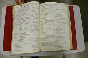 Emanuel Co, Ga, Marriages Book I, 1940 - 1949, White, P 118-119.JPG