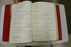Emanuel Co, Ga, Marriages Book I, 1940 - 1949, White, P 120-121.JPG