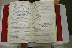 Emanuel Co, Ga, Marriages Book I, 1940 - 1949, White, P 144-145.JPG