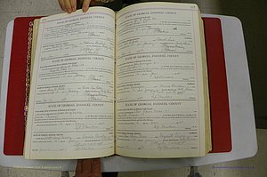 Emanuel Co, Ga, Marriages Book I, 1940 - 1949, White, P 156-157.JPG