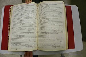 Emanuel Co, Ga, Marriages Book I, 1940 - 1949, White, P 160-161.JPG