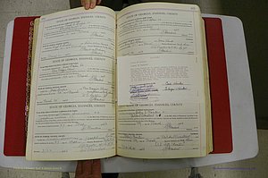 Emanuel Co, Ga, Marriages Book I, 1940 - 1949, White, P 164-165.JPG